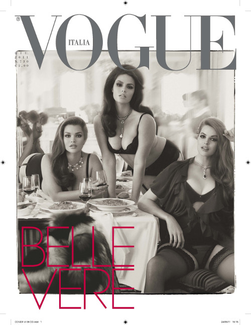 Tara Lynn, Candice Huffine & Robyn Lawley | Vogue Italia Giugno | Published: 03/06/2011