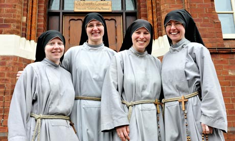 Nuns from St Joseph's Convent, Leeds. Photograph: Marcin Mazur CCN